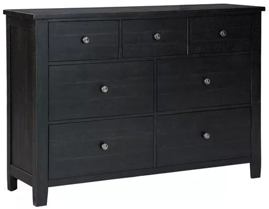 Signature Design by Ashley® Noorbrook 5-Piece Black California King Storage Panel Bed Set-2