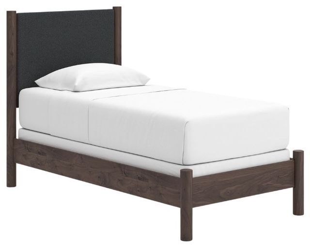 Signature Design by Ashley® Cadmori Brown Youth Twin Upholstered Panel Bed-0