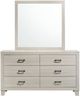 Elements International Makayla Natural Dresser and Mirror Set-1