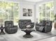 Corinthian Furniture Jordan Charcoal Power Recliner-1