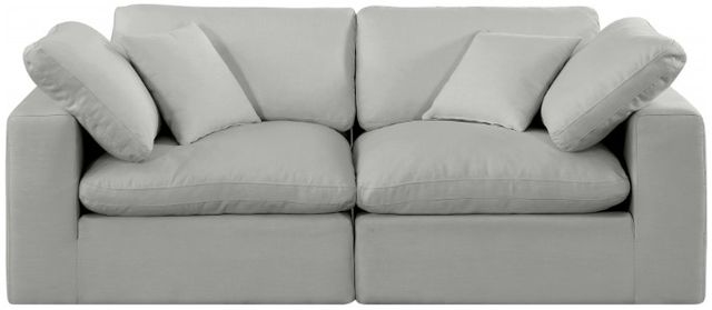 Meridian Furniture Comfy 2-Piece Gray Sofa -1