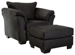 Signature Design by Ashley® Darcy 2-Piece Black Living Room Seating Set