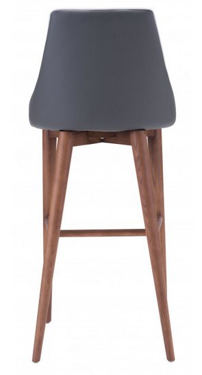 Zuo® Modern Moor Dark Gray Bar Chair-1