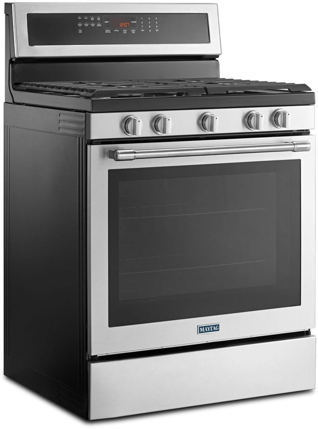 Maytag® 30" Fingerprint Resistant Stainless-Steel Freestanding Gas Range-3