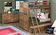 Legacy Kids Teen Summer Camp Tree House Brown Twin/Twin Bunk Bed-5