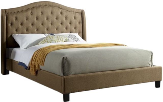 Furniture of America® Carly Brown California King Panel Bed-0