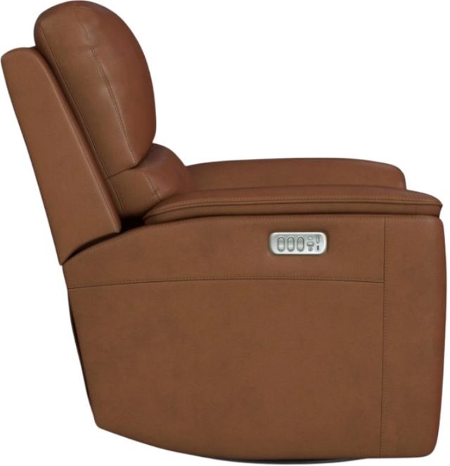 Flexsteel® Henry Caramel Power Swivel Glider Recliner-3