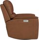 Flexsteel® Henry Caramel Leather Power Swivel Glider Recliner-3