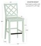 Powell® Maui Mint Green Counter Stool -2