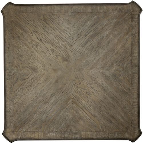 Liberty Furniture Magnolia Manor 3-Piece Weathered Bark Occasional Table with  Antique White Base Set-3