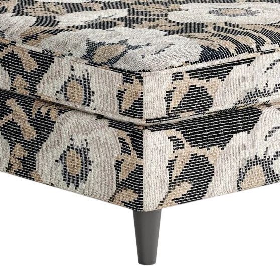 Fusion Furniture Argo Bloom Carbon Cocktail Ottoman-2