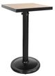 CabanaCoast® Customizable Kensington Wooden 24" Outdoor Square Pedestal Bar Table-0