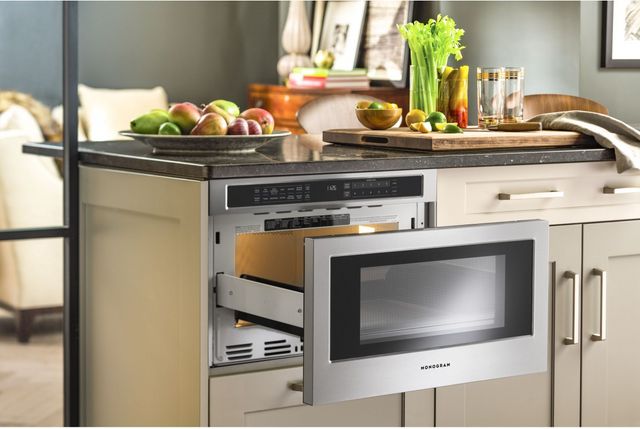 Monogram® 1.2 Cu. Ft. Stainless Steel Microwave Drawer-3