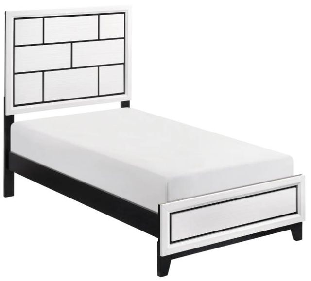 Homelegance® Davi White Youth Twin Panel Bed-0