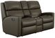 Flexsteel® Catalina Dark Brown Reclining Loveseat with Console-0