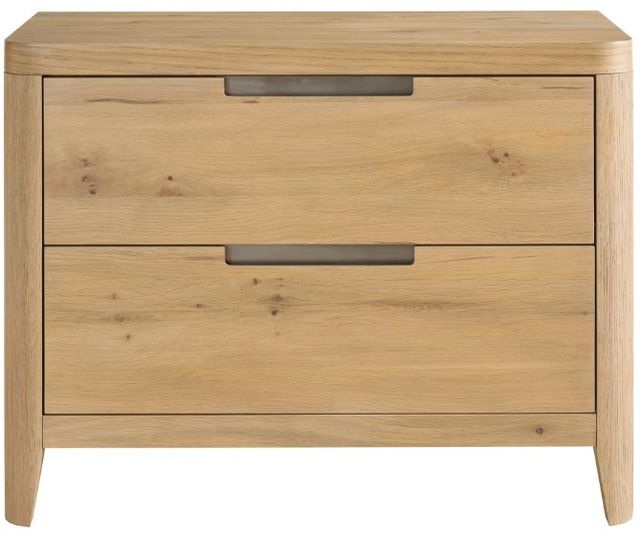 Universal Explore Home™ Modern Organic Natural Oak Walker Nightstand-1