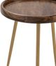 Crestview Collection Bengal Manor Silva Medium Brown Accent Table with Brass Base-3