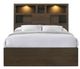 Elements International Hendricks Walnut Queen Music Bed-0