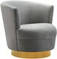 TOV Furniture Noah Grey Swivel Chair-1