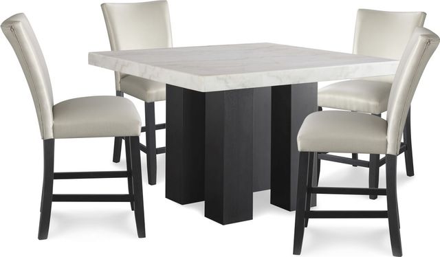 Signature Design by Ashley® Vollardi Silver Counter Stool-4