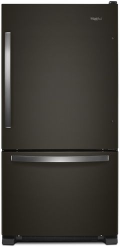 Whirlpool® 33 in. 22.1 Cu. Ft. Black Stainless Steel Bottom Freezer Refrigerator