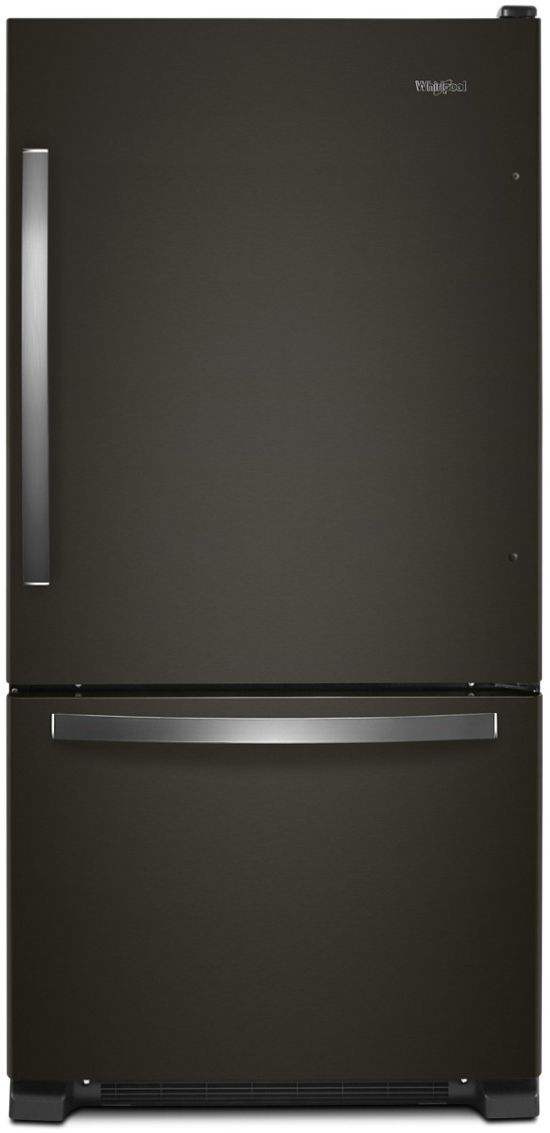 Whirlpool® 33" 22.1 Cu. Ft. Black Stainless Steel Bottom Freezer Refrigerator-0