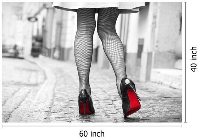 Classy Living Red Bottom Runway Wall Art-2