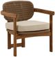 Dovetail Furniture Alva Light Brown Fabric/Wooden Outdoor Occasional Chair-0