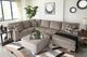 Signature Design by Ashley® Ballinasloe Platinum Oversized Accent Ottoman-3