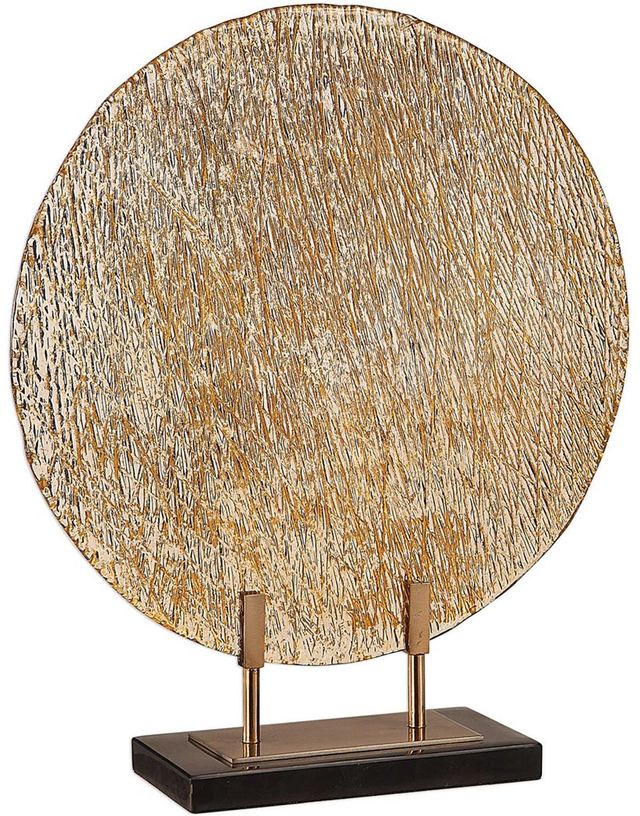 Uttermost® Layan Gold Art Glass Charger-2