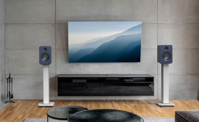 Kanto REN 5.25" Matte Blue Bookshelf Speakers (Pair)-4