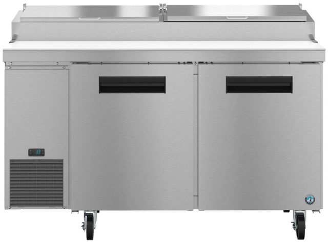 Hoshizaki 60" 16.63 Cu. Ft. Stainless Steel Two Section Pizza Prep Table Refrigerator with Dual Controller System-0