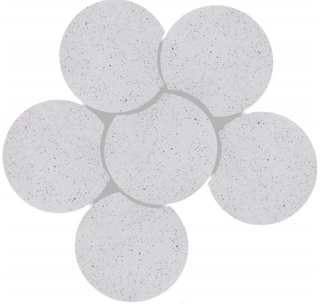Meridian Furniture Dimple 6-Piece White Modular Nesting Coffee Table Set-2