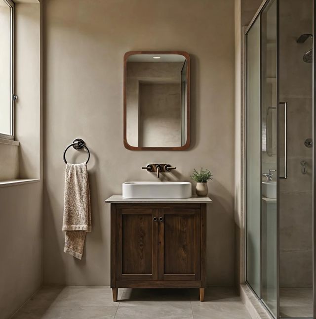 Renwil® Sisley Walnut Accent Mirror-1