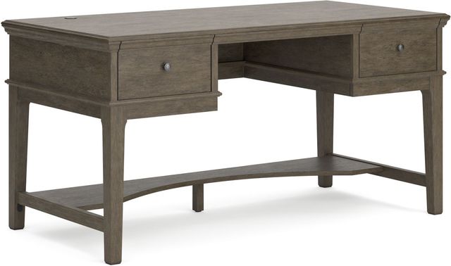 Signature Design by Ashley® Janismore Weathered Gray Office Storage Leg Desk-0