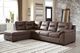 Signature Design by Ashley® Maderla 2-Piece Walnut Left-Arm Facing Sofa Sectional with Chaise-4