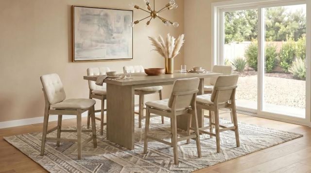 Coaster® Redbridge 2-Piece Cream/Natural Oak Upholstered Counter Stool Set-1