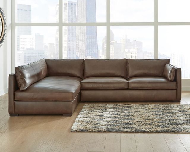 Millennium® by Ashley® Kiessel 2-Piece Chocolate Sectional-2