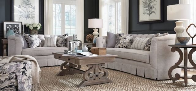 Magnussen Home® Tinley Park Dovetail Gray Rectangular Cocktail Table-1