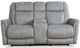 Parker House® Linus Hudson Gray Power Zero Gravity Reclining Loveseat-3