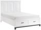 Homelegance® Garretson Gray/White Queen Panel Bed with Footboard Storage-1