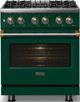 Viking® 5 Series 30" Ivy Pro Style Dual Fuel (LP) Range with Polished Chrome Trim-2