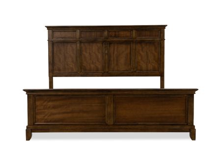 Rustic Oak Queen Bed