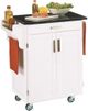 homestyles® Cuisine Cart Black Granite/White Kitchen Cart-0