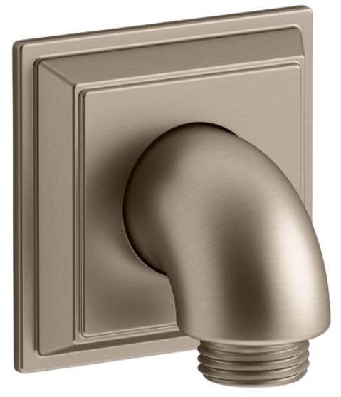 KOHLER® Memoirs® Stately Vibrant Brushed Bronze Wall-Mount Supply Elbow with Check Valve-0