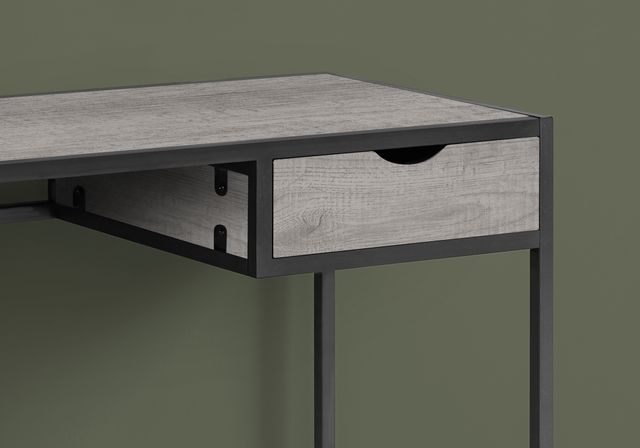 Monarch Specialties Inc. 42"L Grey with Dark Grey Metal Computer Desk-1