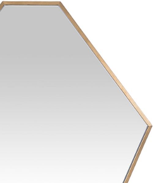Decor-Rest® Furniture LTD Diamond Brass Wall Mirror-1