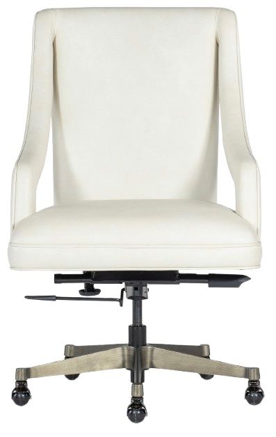Hooker® Furniture EC Meira Aline China White Swivel Tilt Executive Chair-2