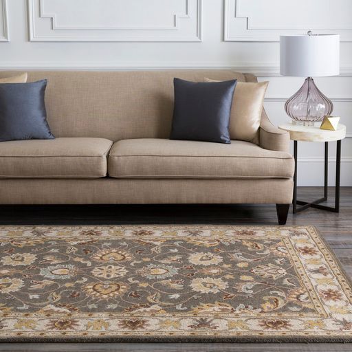 Surya Caesar Gray Multi Floral 5'x8' Area Rug-3