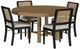 Coaster® Arini 5-Piece Black/Sand Wash Dining Set-0